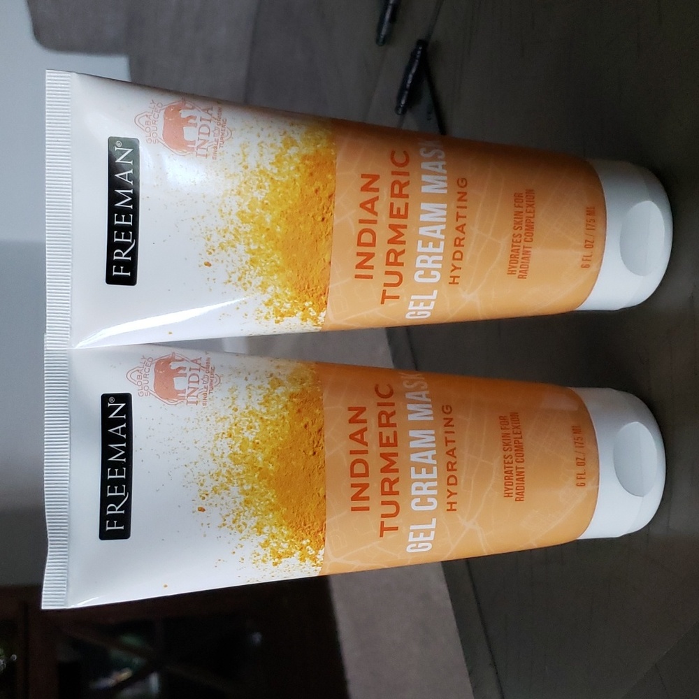 (2) Freeman Indian Tumeric Gel Cream Mask. NIB